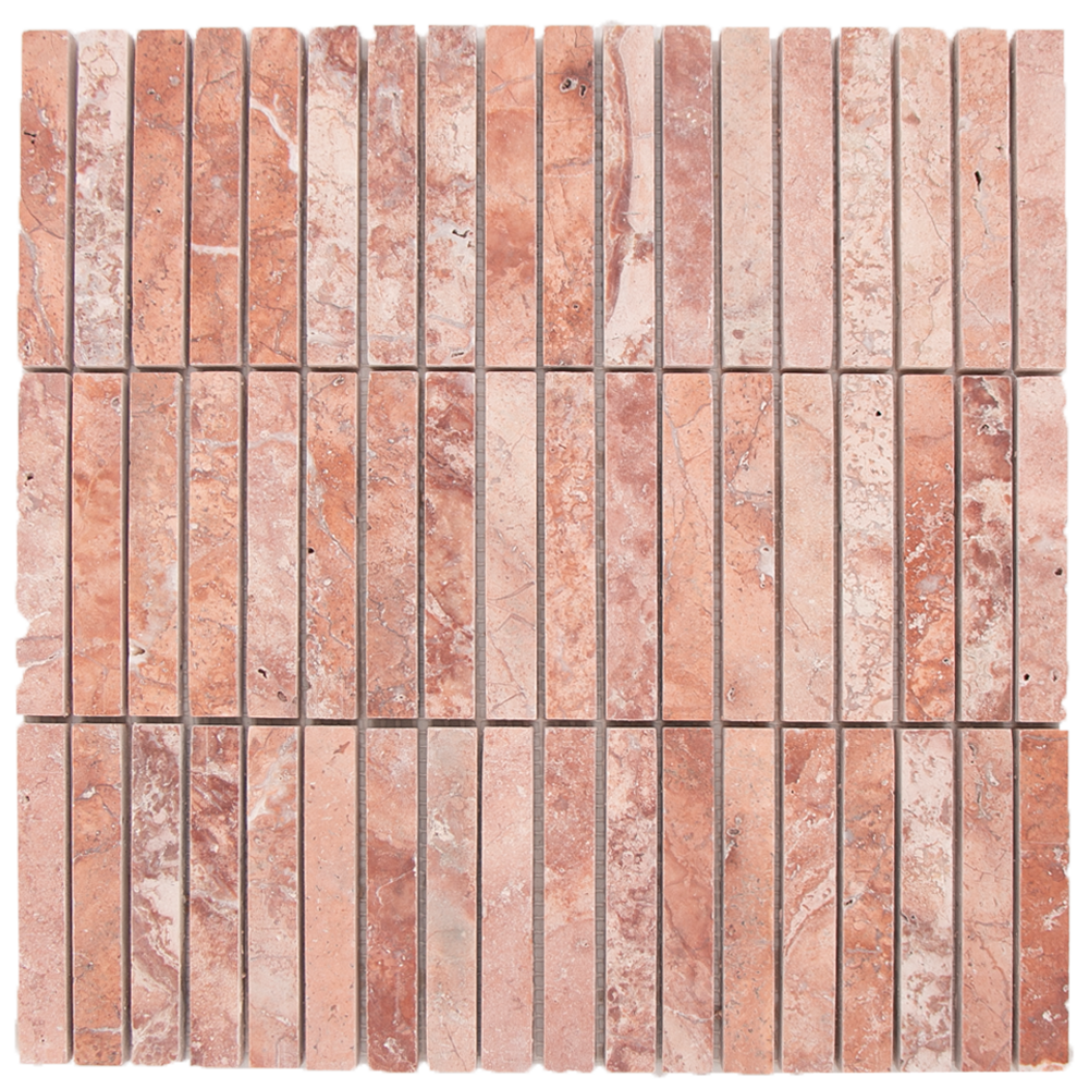 Mosaic KitKat Red Travertine