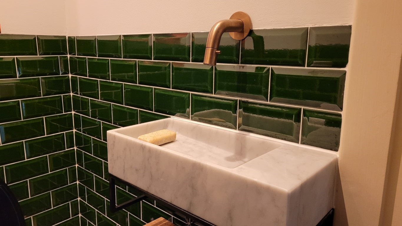 Metro Biselado Verde Cobre