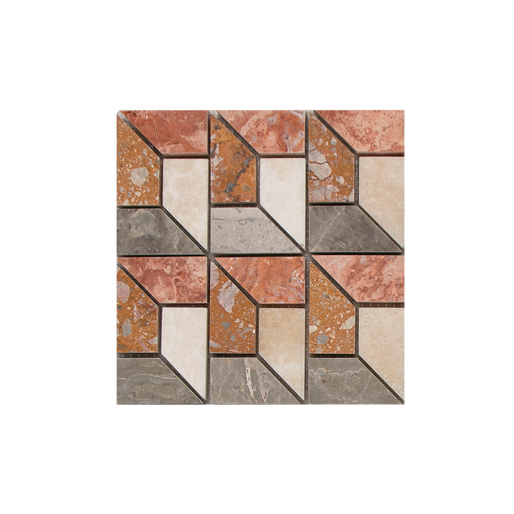 MINI SAM Mosaic 3D Cream Red