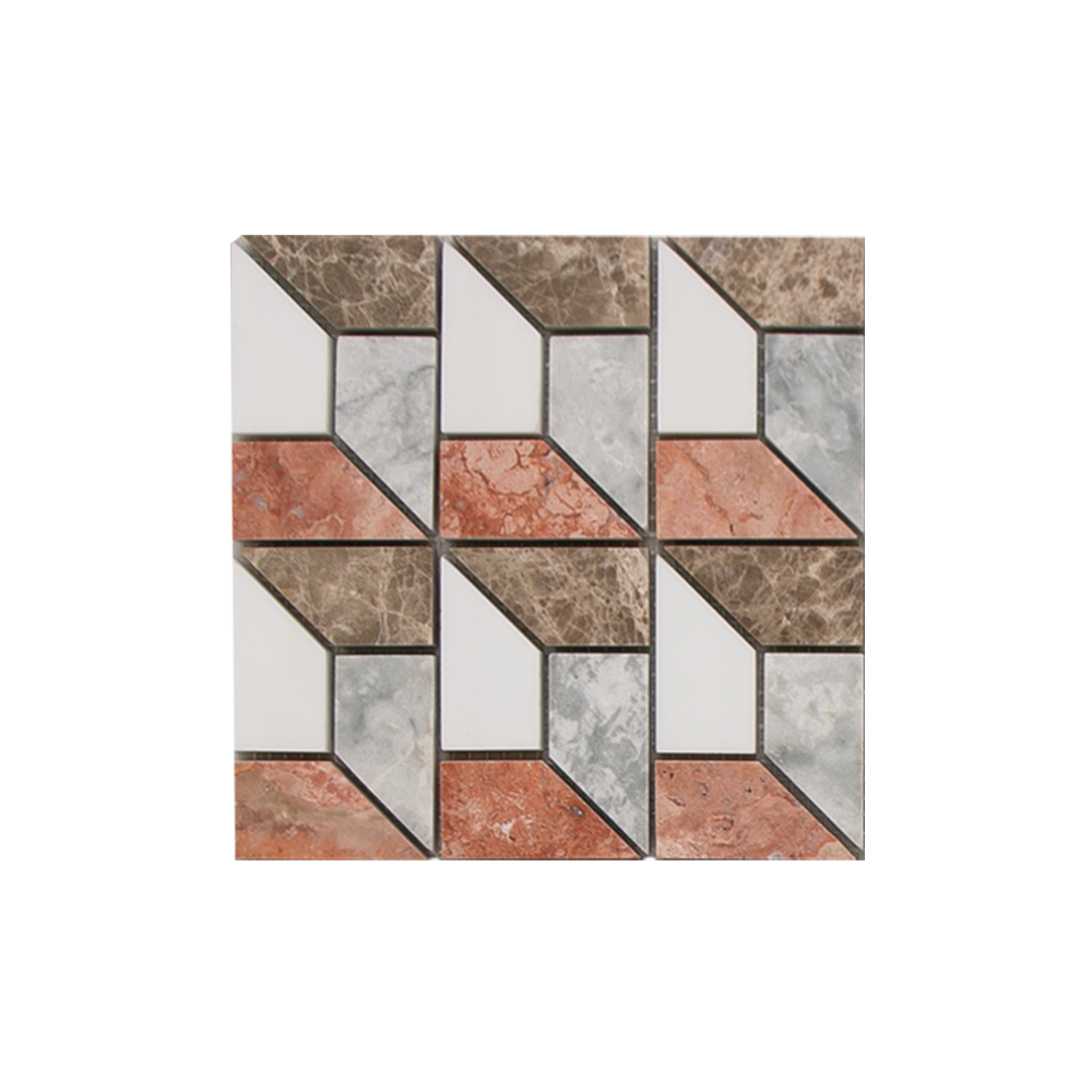MINI SAM Mosaic 3D Grey Red