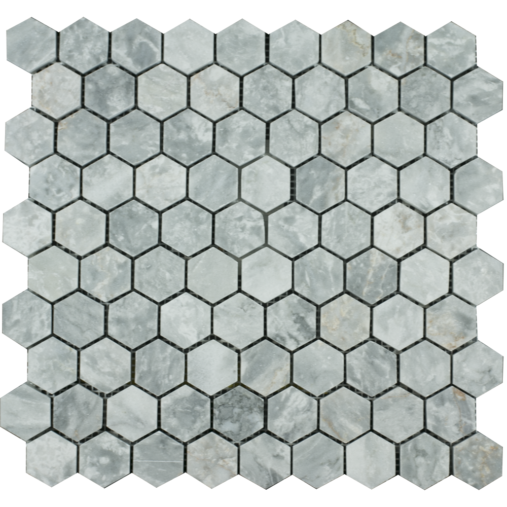 SAM Mosaic Hexagon Plain Silver Shadow