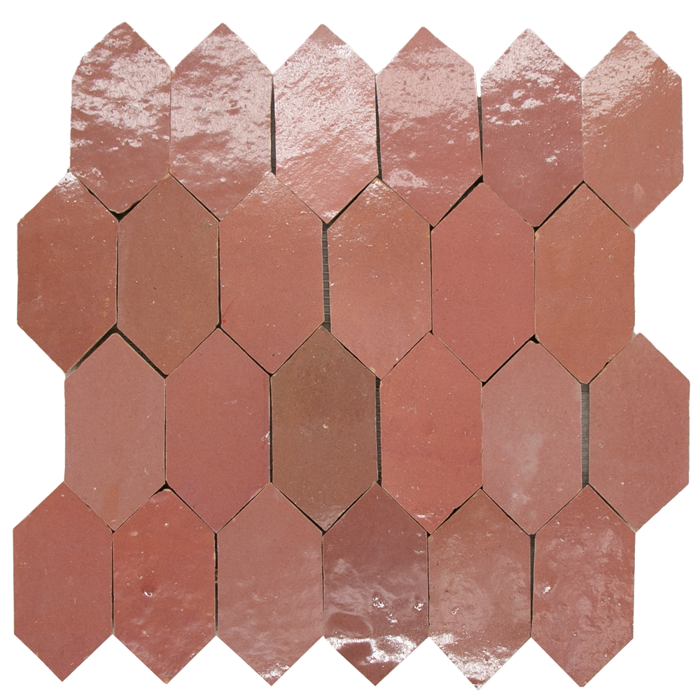 SAM Zellige Rose Rouge Archer