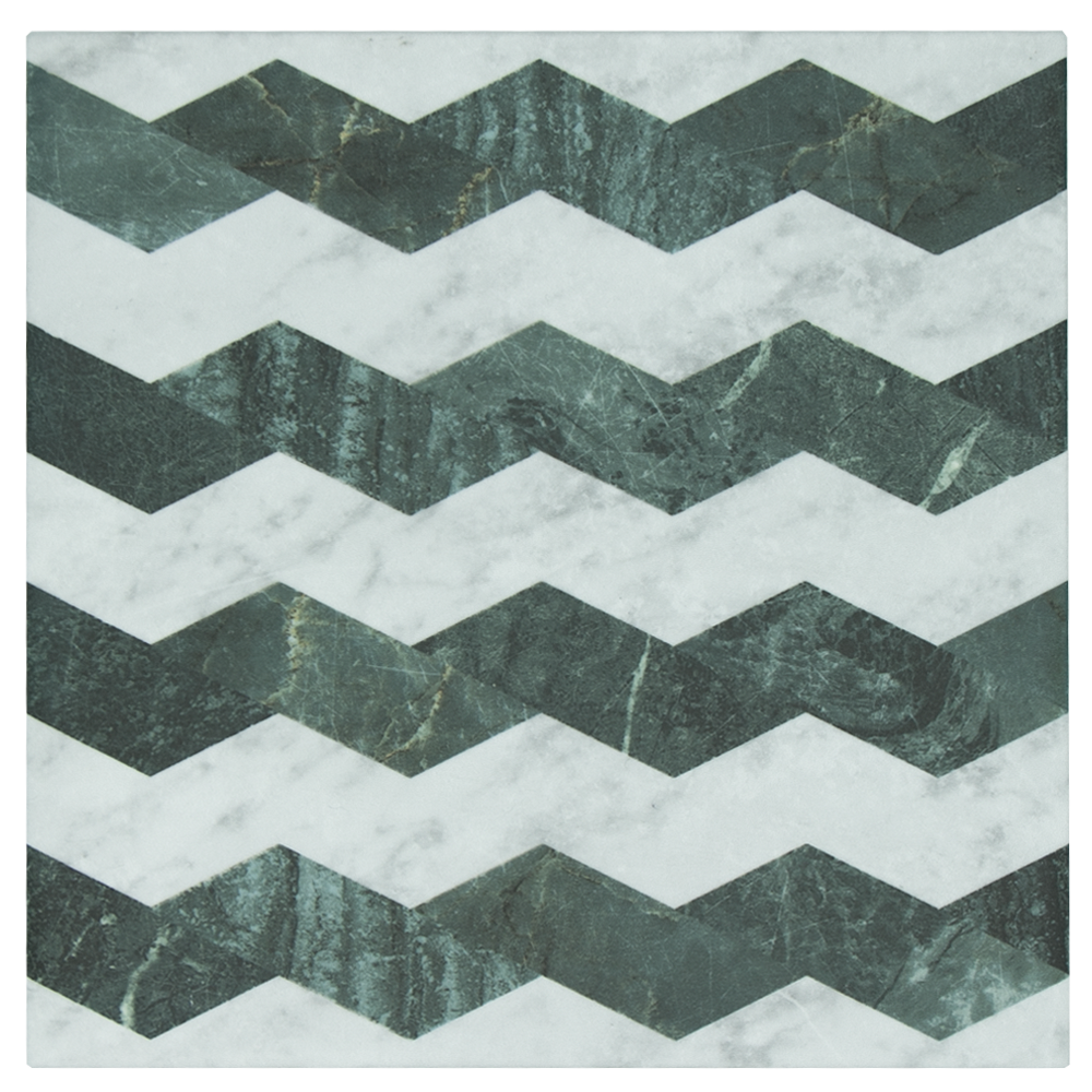 SAM Wufto Zigzag White Green