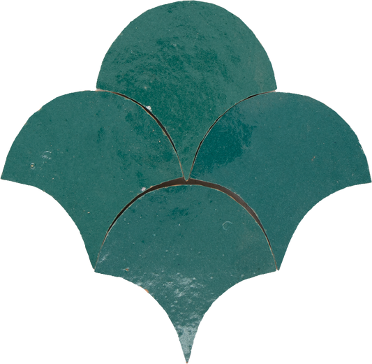 SAM Zellige Atlas Petrol Poisson Echelles