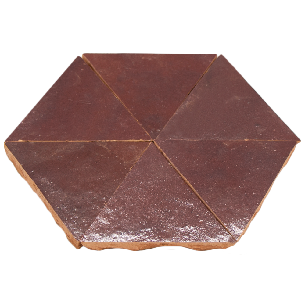 Zellige Aubergine Clair Triangle