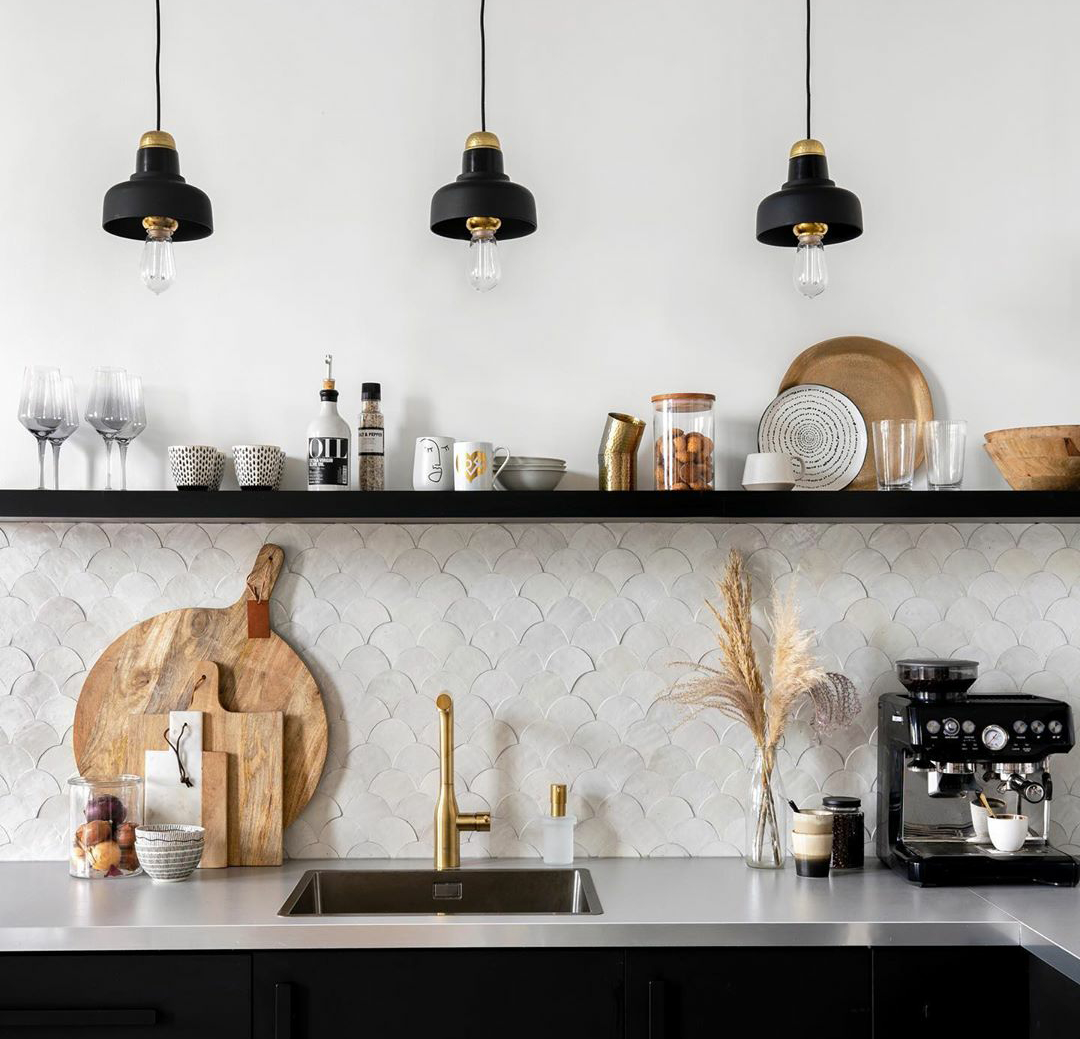 Zellige Blanc Poisson Echelles