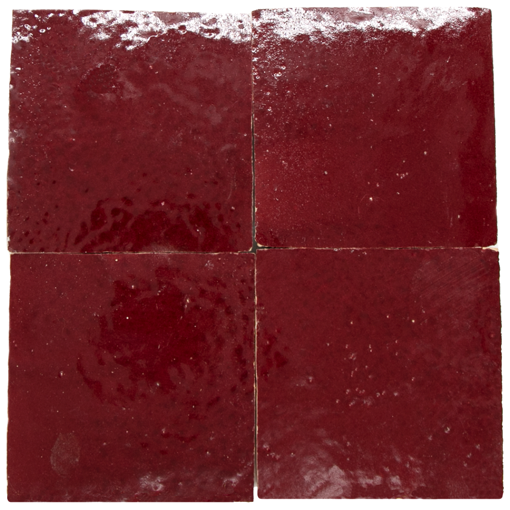 Zellige Bordeaux Rouge - Marokkanische Wandfliesen Zellige Bordeaux Rouge - Marokkanische Wandfliesen