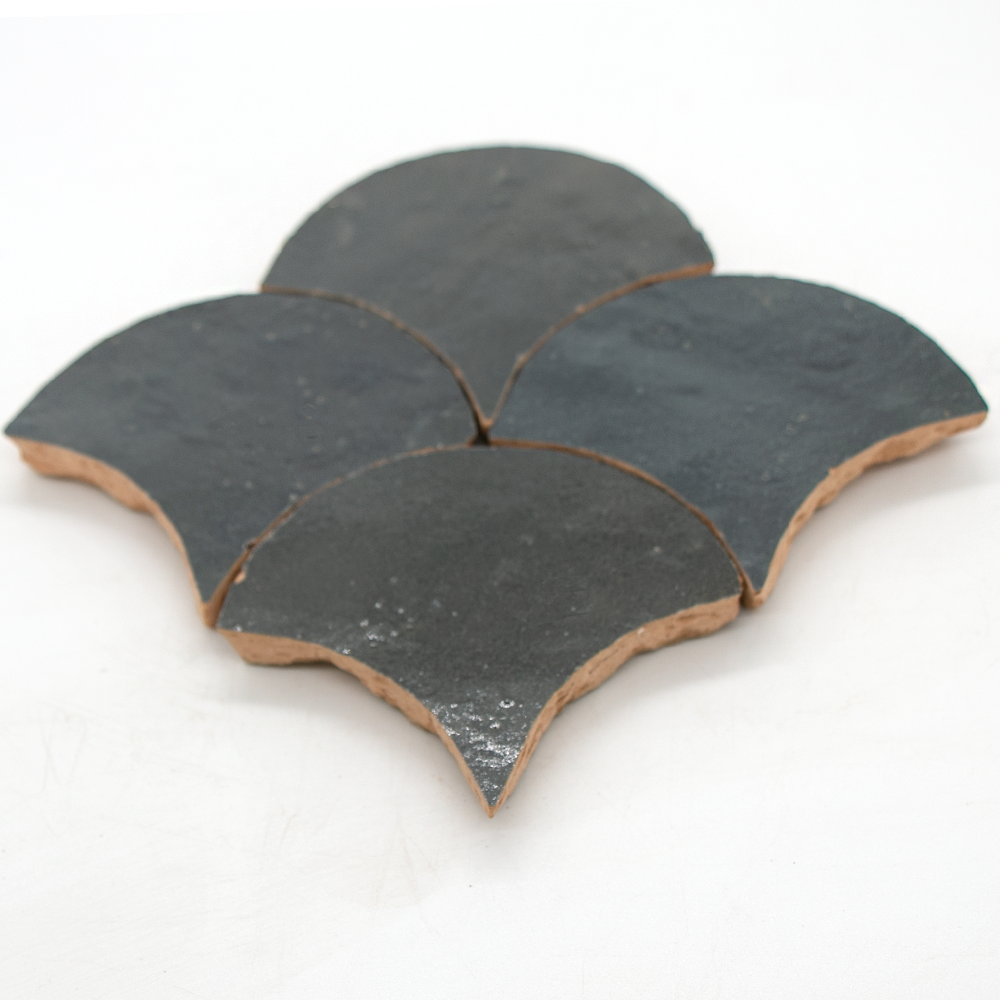 SAM Zellige Charcoal Poisson Echelles