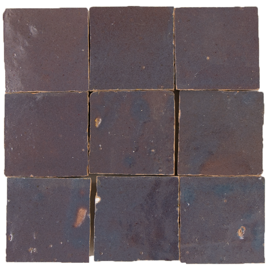 Zellige Gris Aubergine