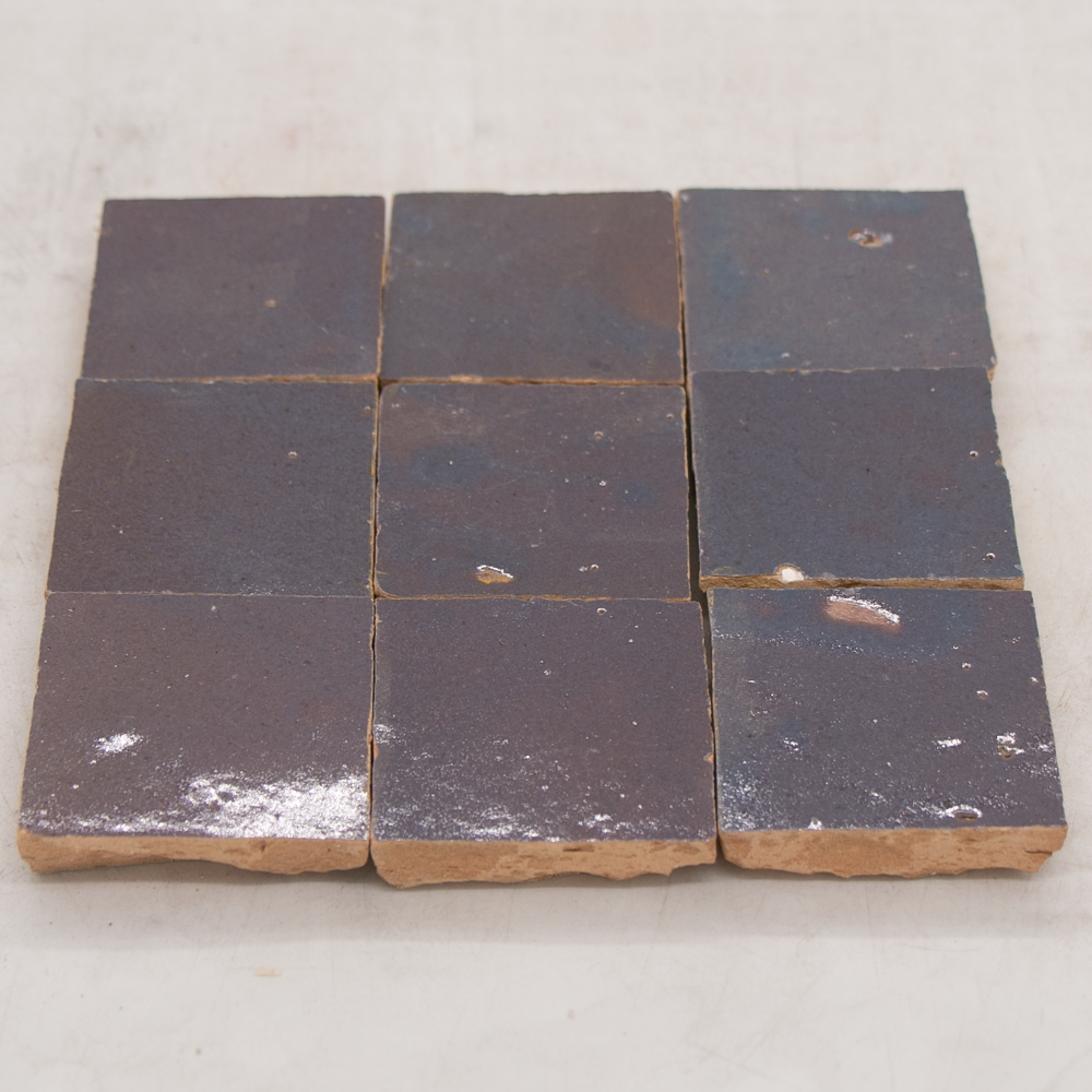 Zellige Gris Aubergine