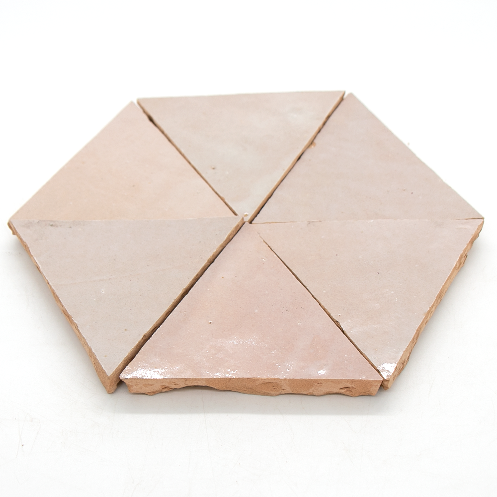 SAM Zellige Gris Rose Triangle