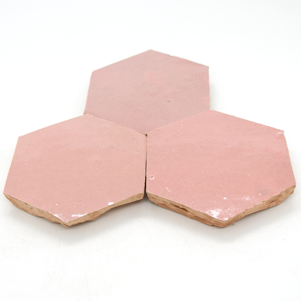 SAM Zellige Rose Doux Hexagone