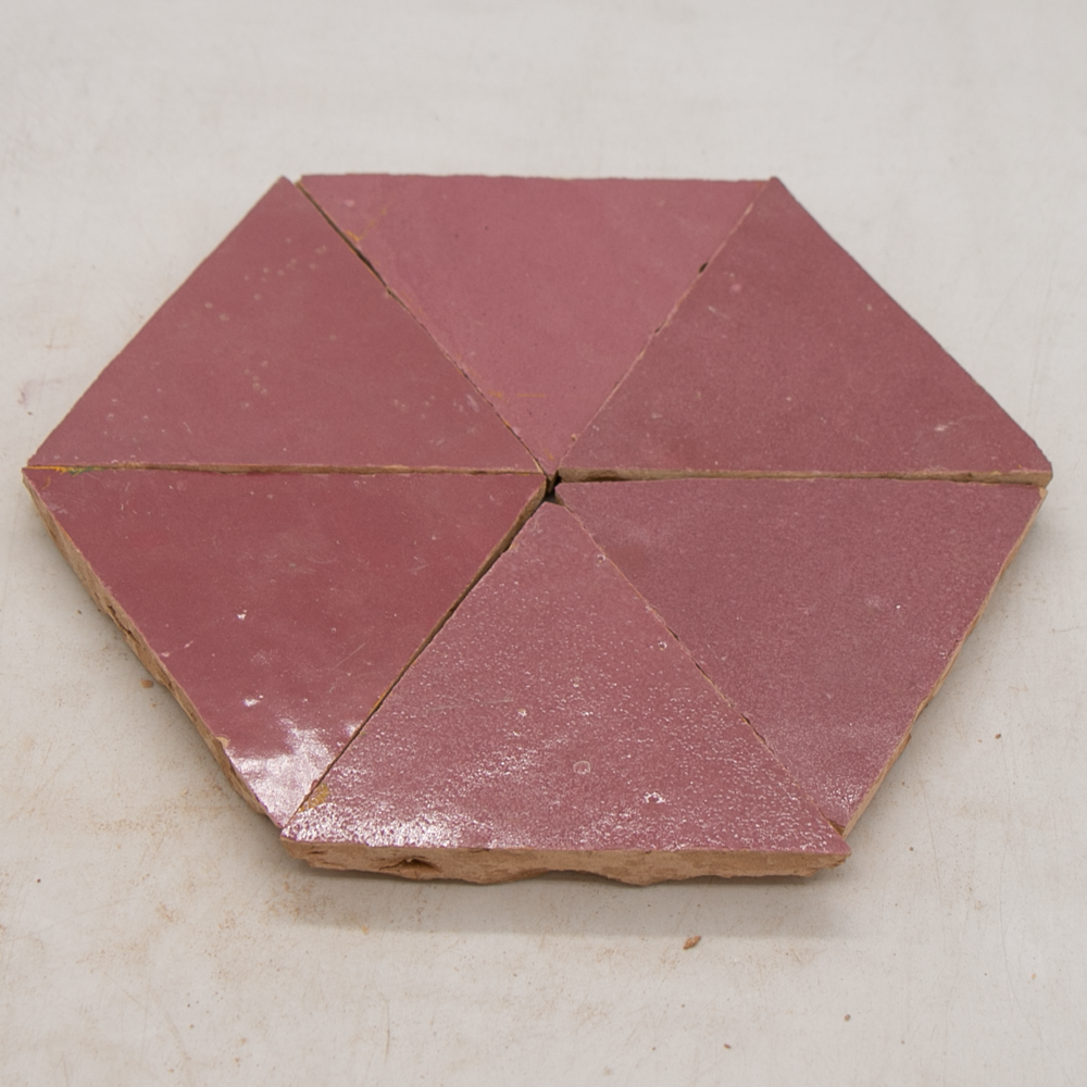 Zellige Rose Vieux Triangle