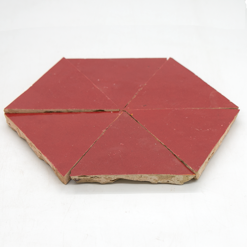 Zellige Rouge Sang Triangle