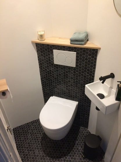 Mosaic Hexagon Plain Toros Black