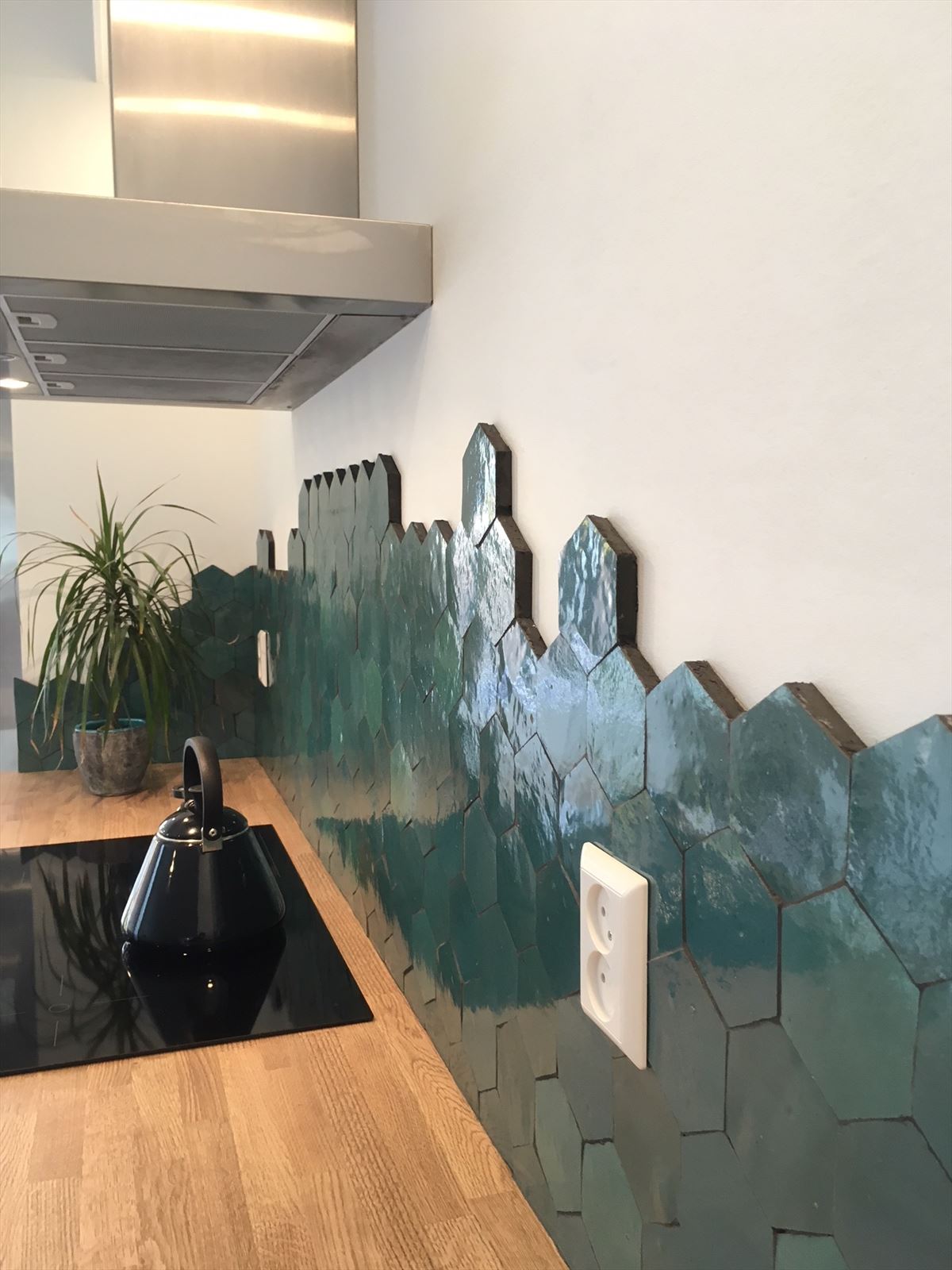 Zellige Atlas Petrol Hexagone