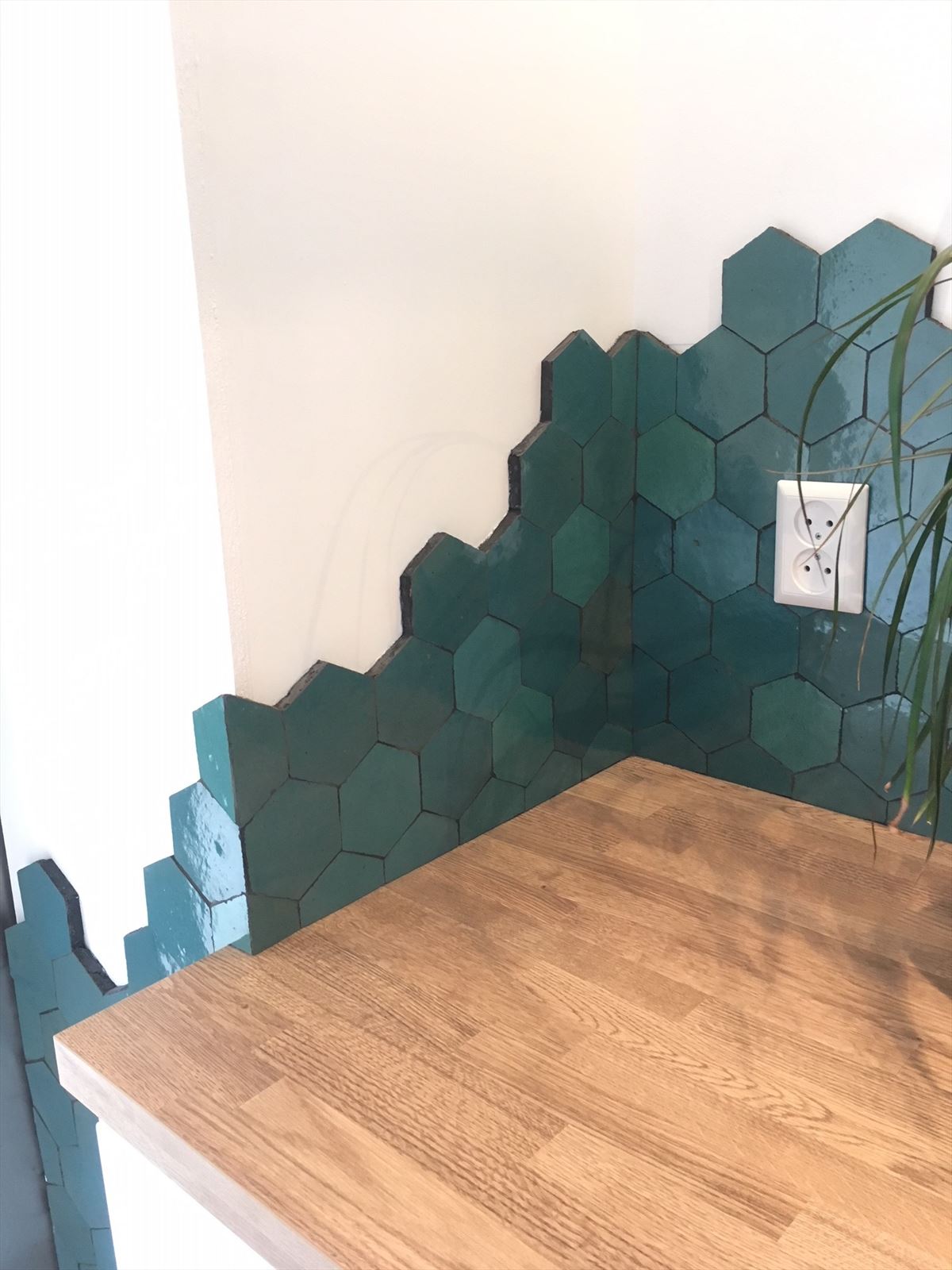 Zellige Atlas Petrol Hexagone