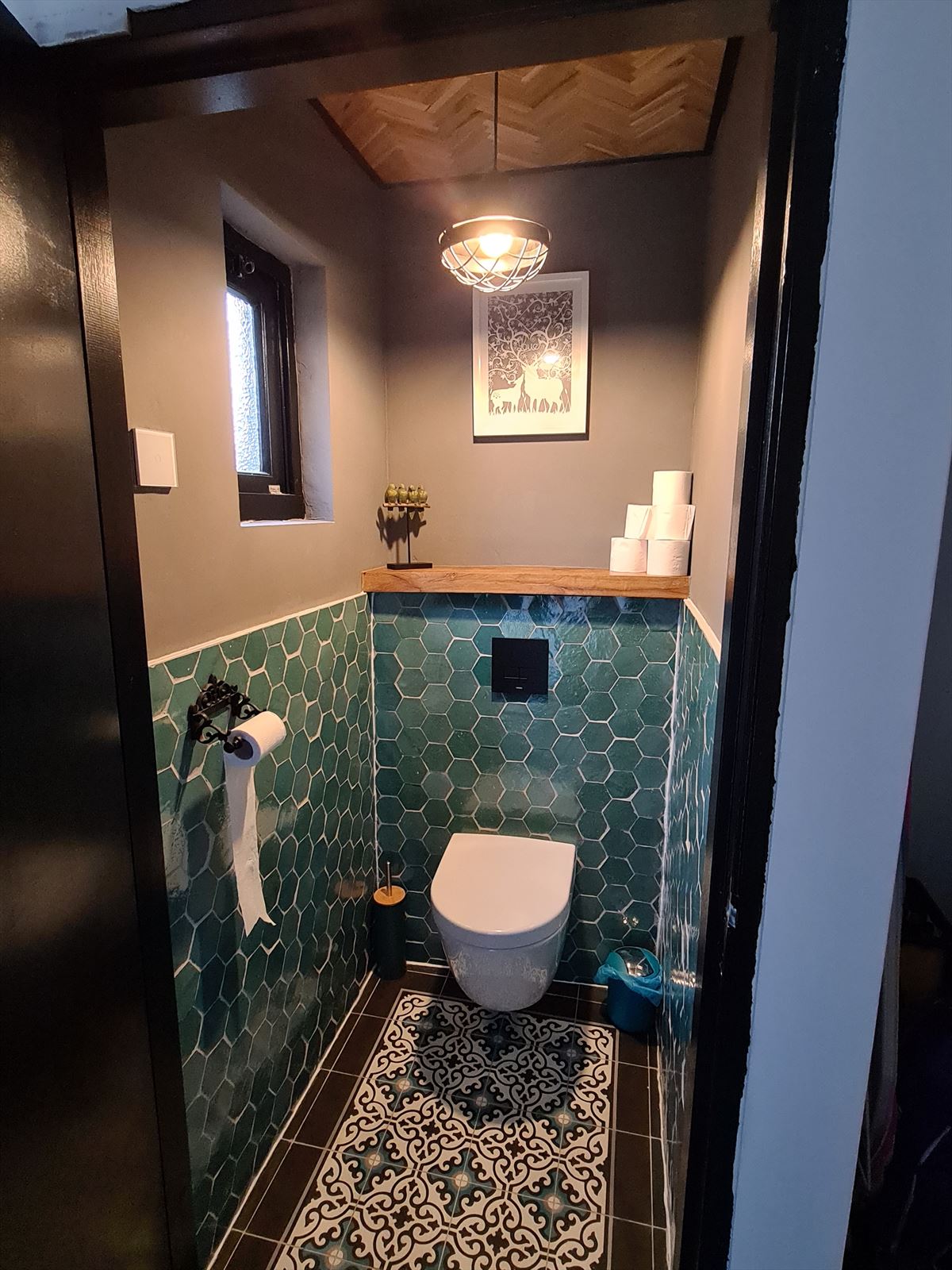 Zellige Atlas Petrol Hexagone