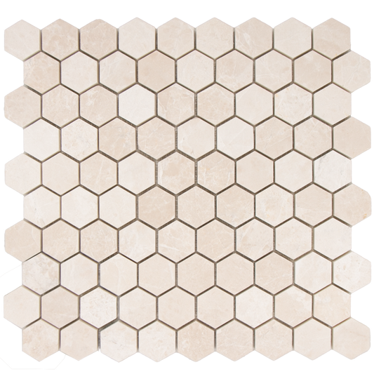 SAM Mosaic Hexagon Plain Bottocino