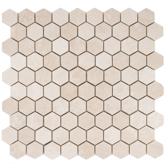 Mosaic Hexagon Plain Bottocino