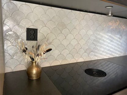 Zellige Blanc Poisson Echelles