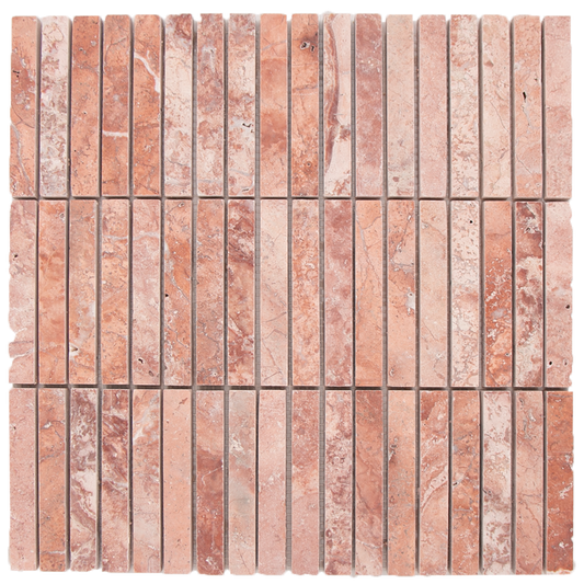 Mosaic KitKat Red Travertine