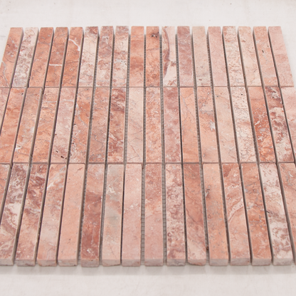 Mosaic KitKat Red Travertine