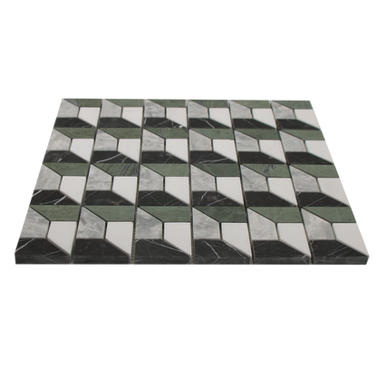 Mosaic 3D Grey Green
