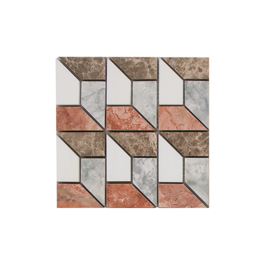 MINI SAM Mosaic 3D Grey Red