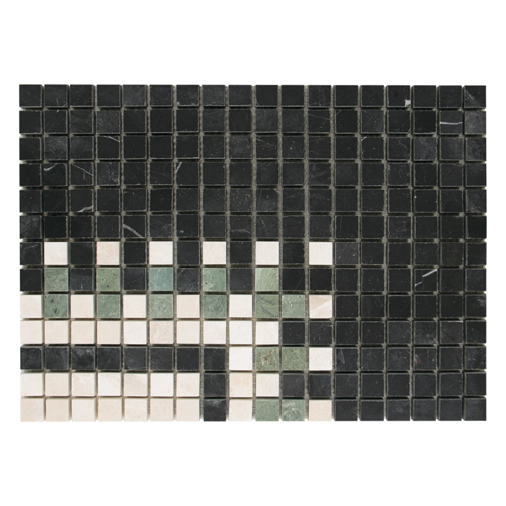 Mosaic Corner Block Pattern Bottocino