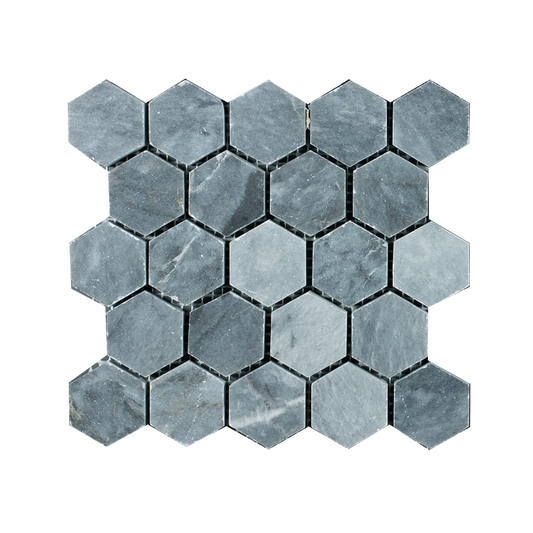MINI SAM Mosaic Hexagon Plain Blue Stone