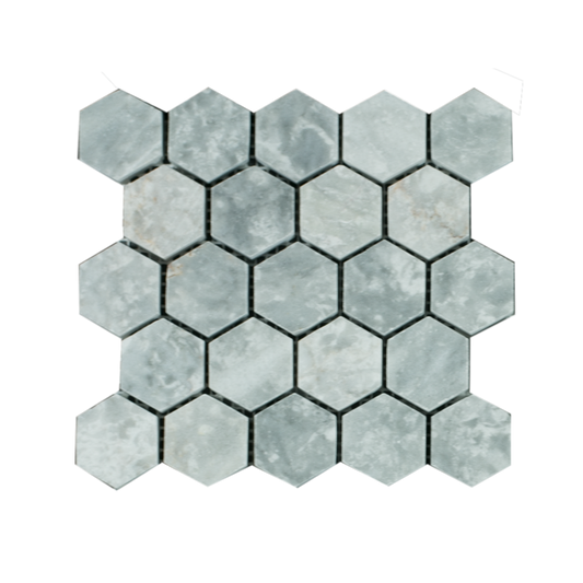 MINI SAM Mosaic Hexagon Plain Silver Shadow