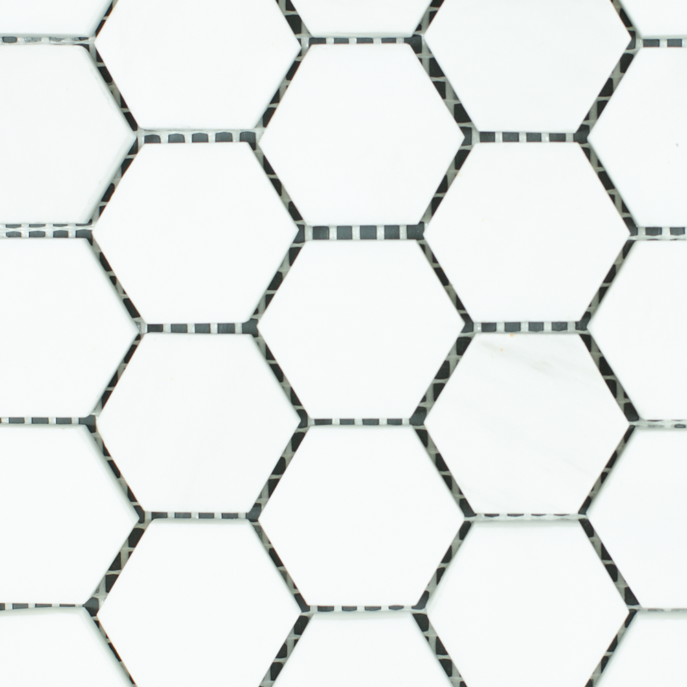 Mosaic Hexagon Plain Dolomit