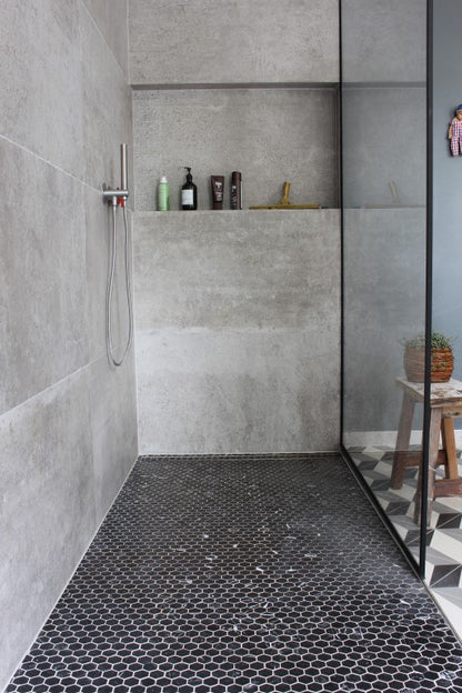 Mosaic Hexagon Plain Toros Black