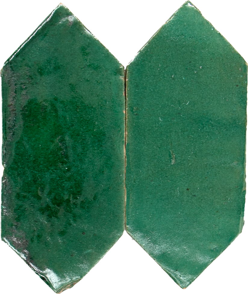 Platta Vert Foncee Art Deco
