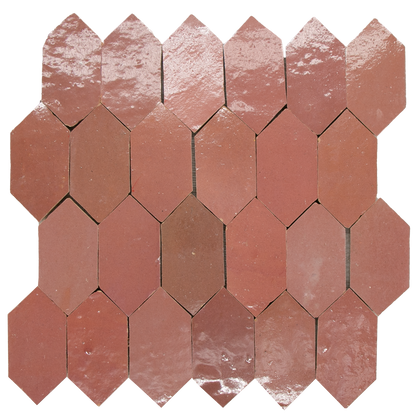 Zellige Rose Rouge Archer