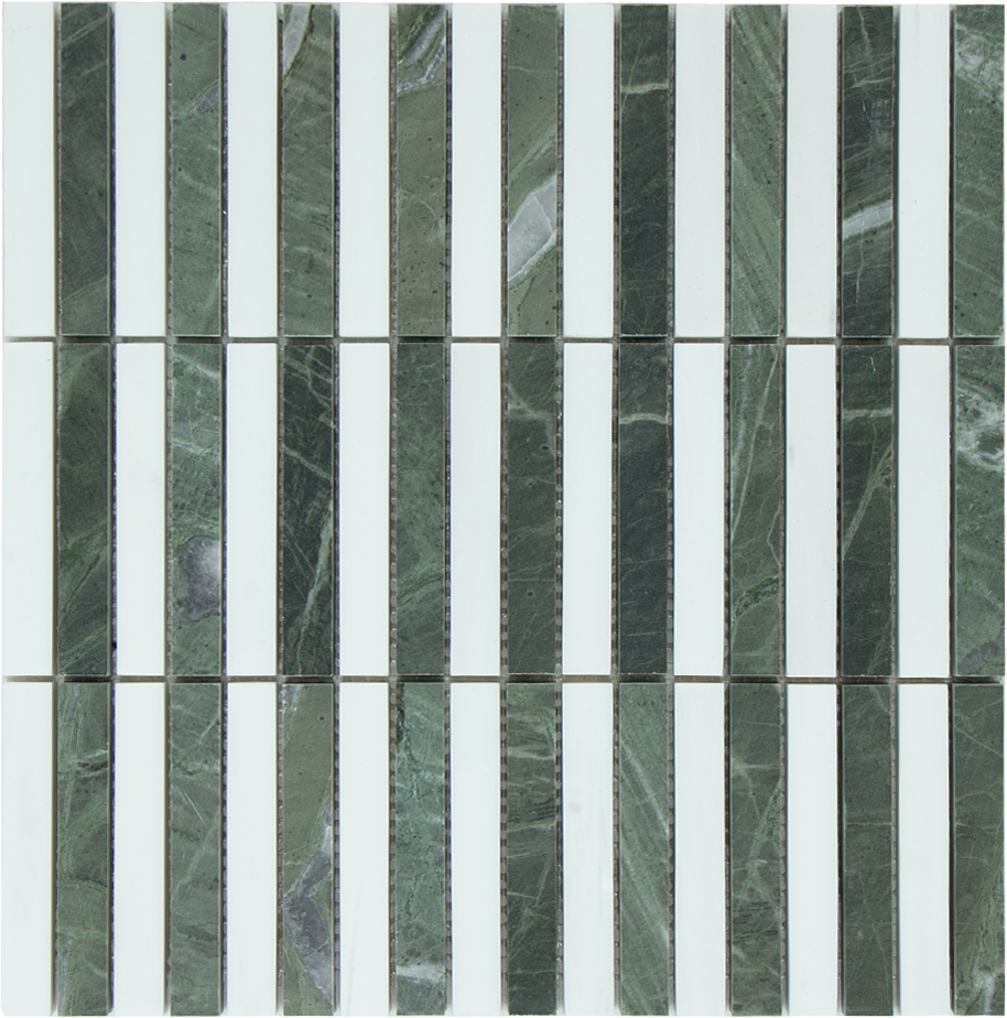 SAM Mosaic Kitkat Stripe Green White