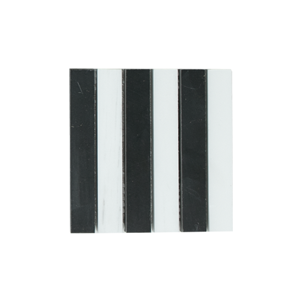 MINI SAM Mosaic Kitkat Stripe Black White