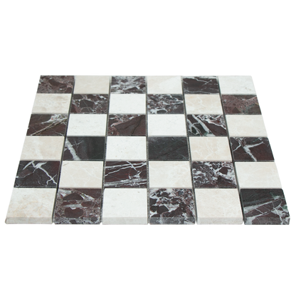 Mosaic Square Bottocino - Rosso Levanto
