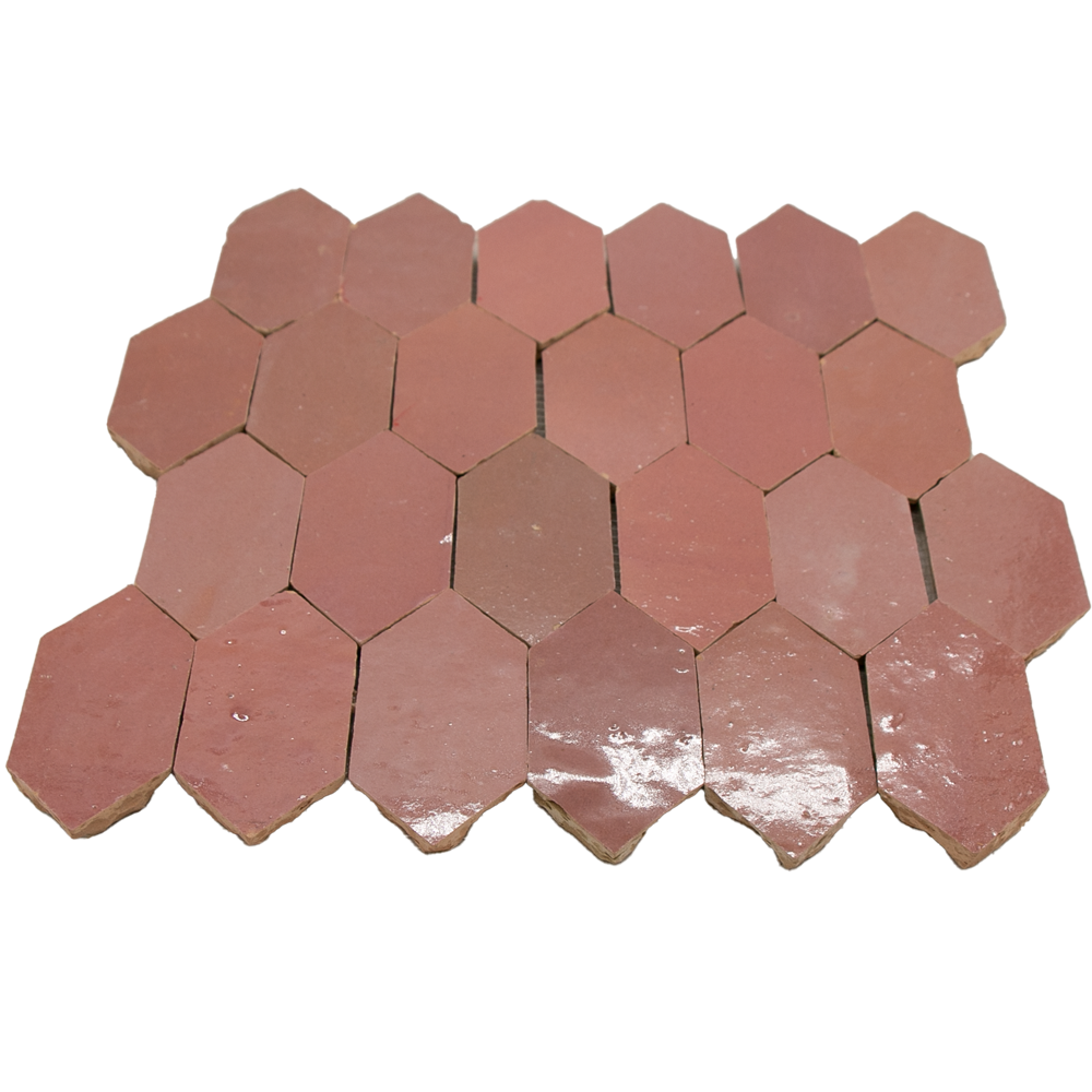 Zellige Rose Rouge Archer