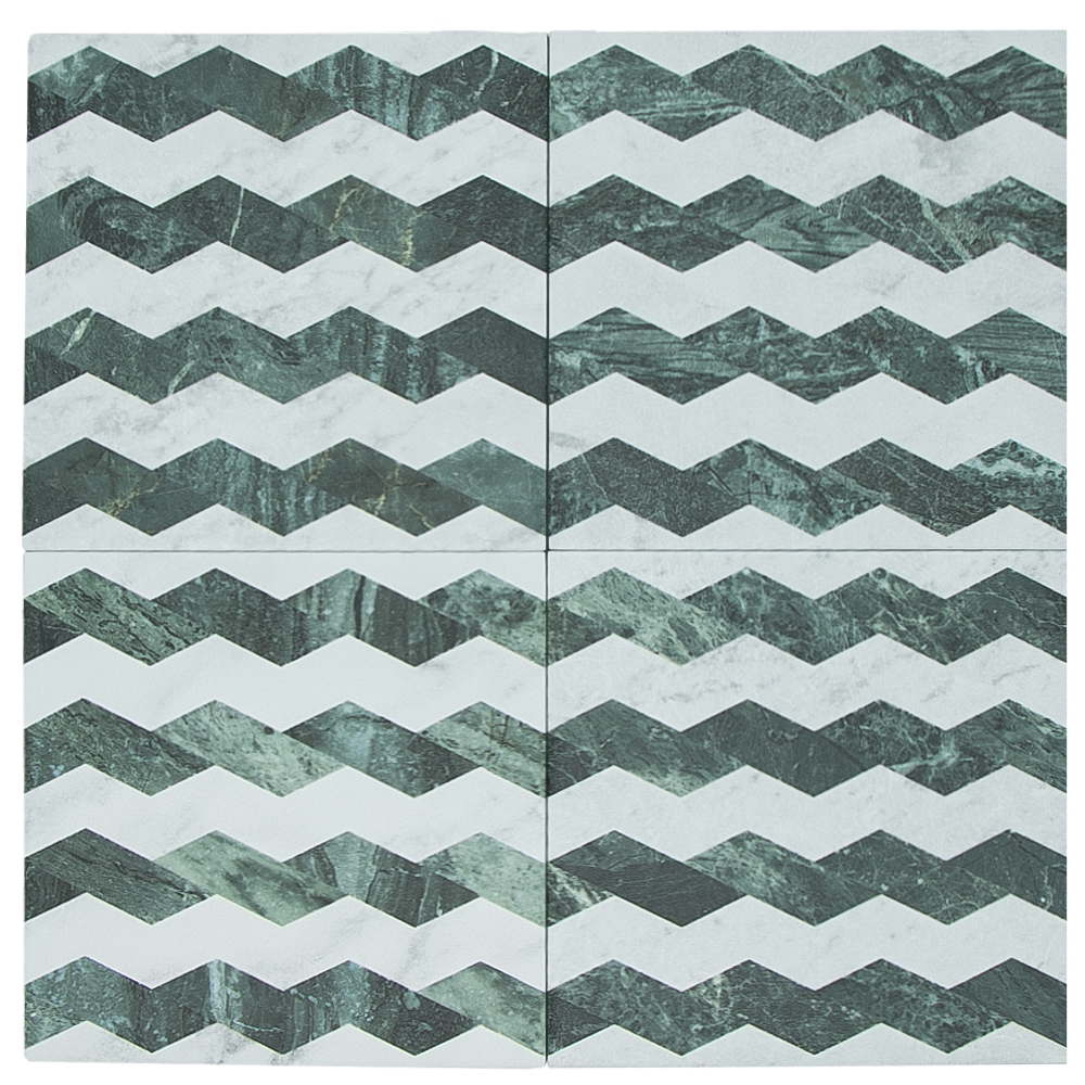 Wufto Zigzag White Green