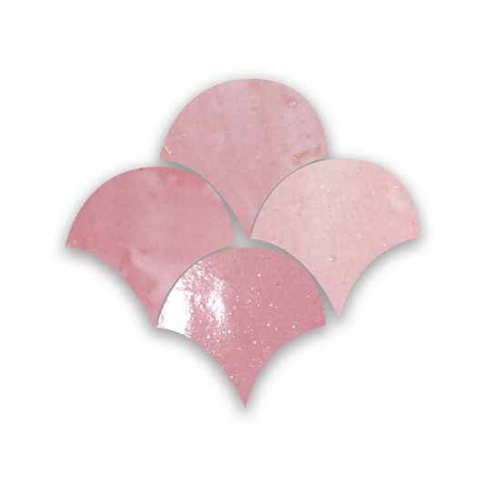 Zellige Rose Vieux Poisson Echelles