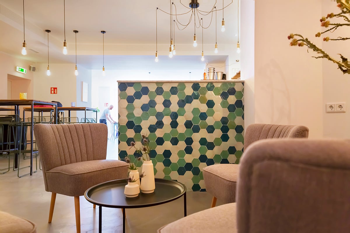 Zellige Vert Foncee Hexagone