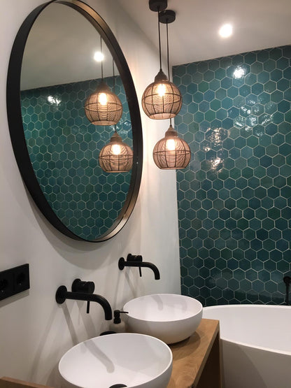 Zellige Atlas Petrol Hexagone