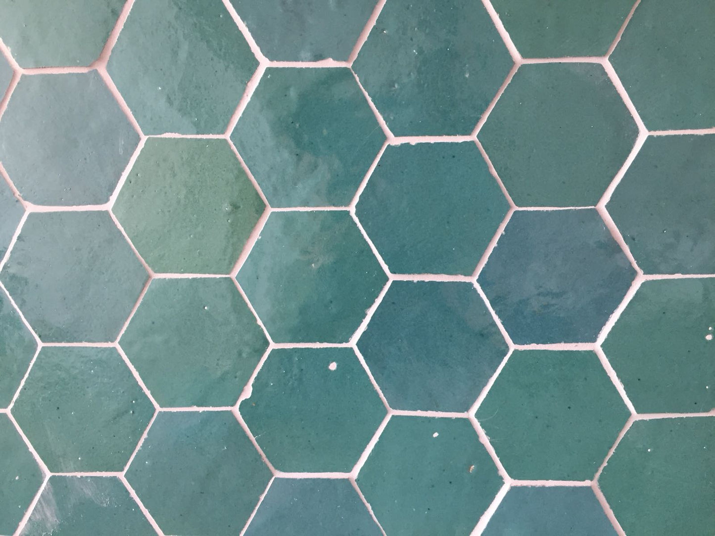 Zellige Atlas Petrol Hexagone