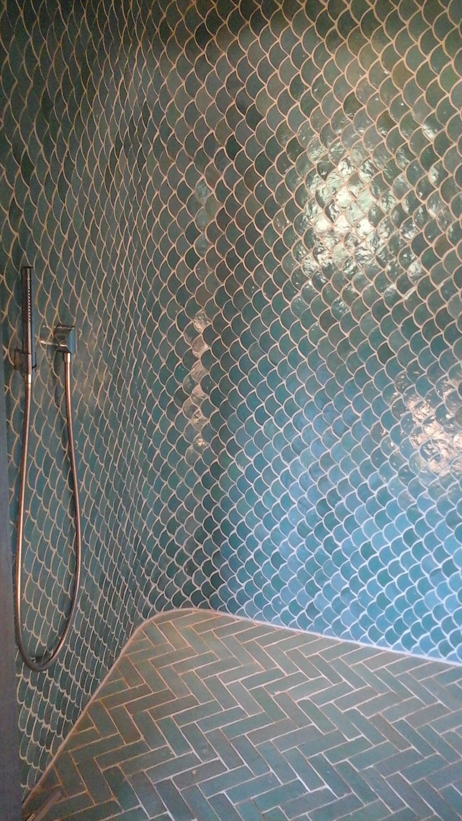 Zellige Atlas Petrol Poisson Echelles