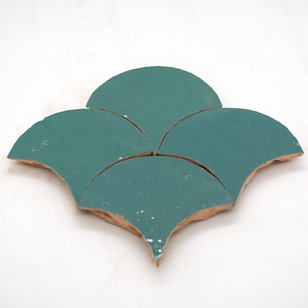 Zellige Atlas Petrol Poisson Echelles