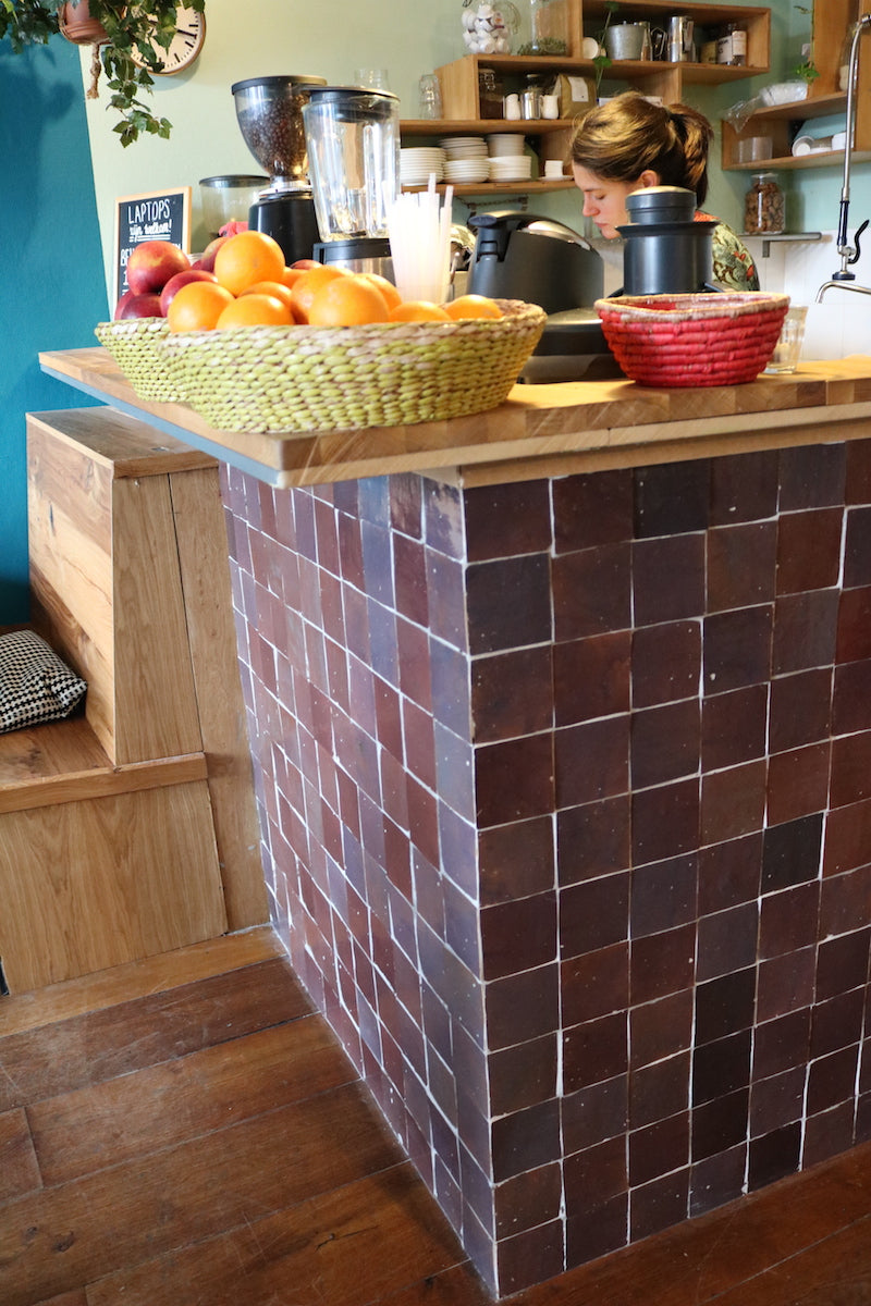 Zellige Aubergine Clair