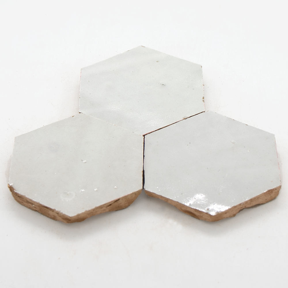 Zellige Blanc Hexagone