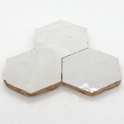 Zellige Blanc Hexagone